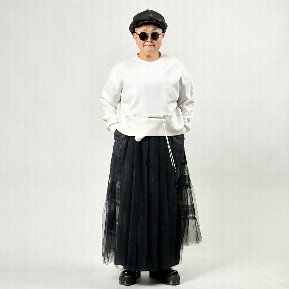 ジップ切り替えデザイン プルオーバー BPS-26092  [Bell Pony]