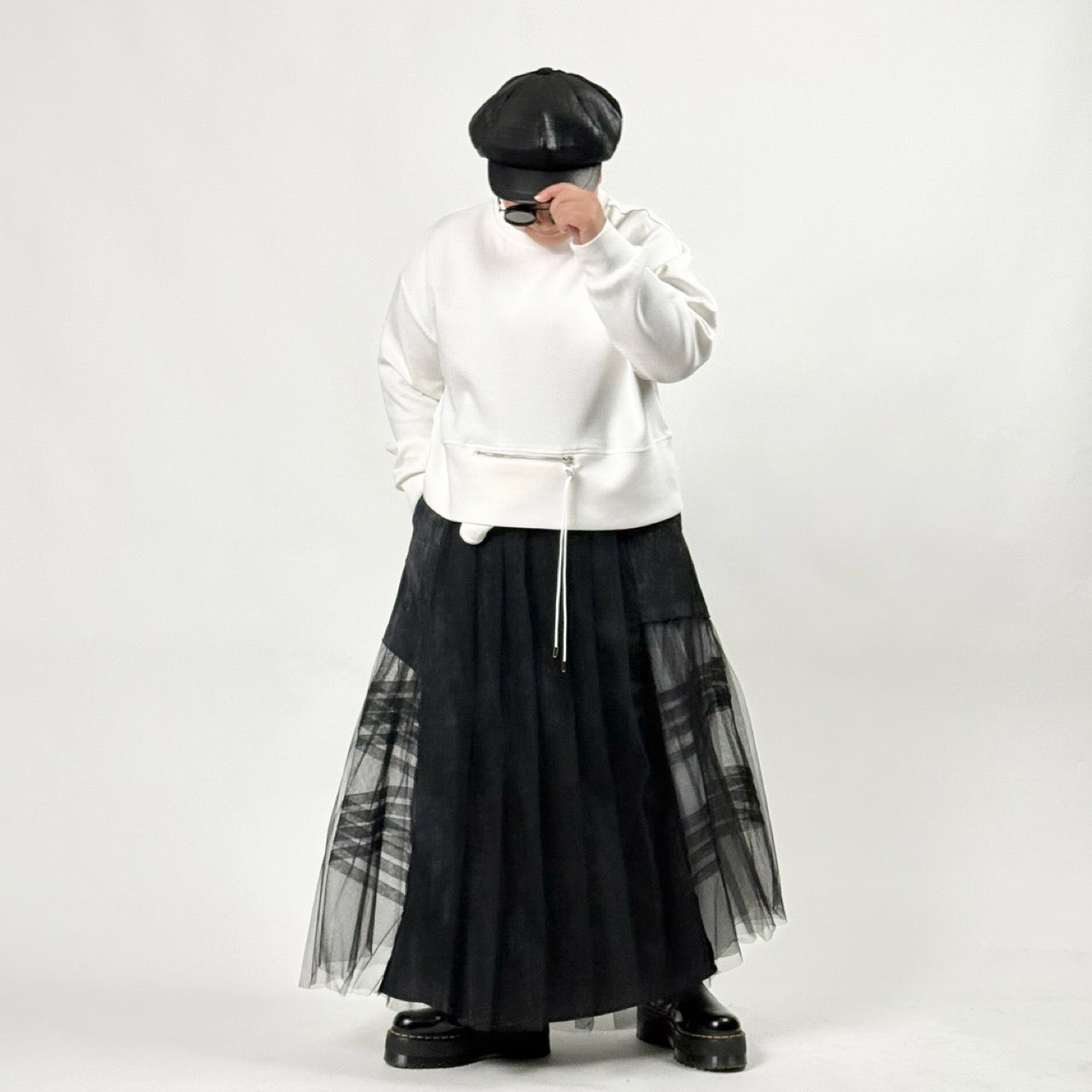 チュール2枚重ね ロングスカート BPS-26030  [Bell Pony]