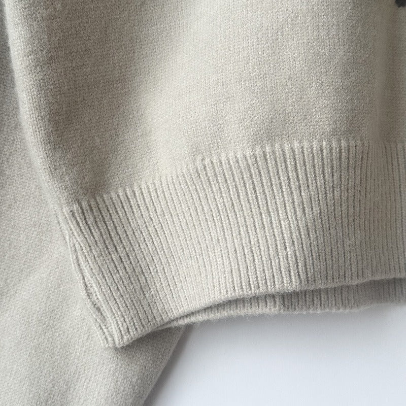 水玉柄 ニットセーター BPW-25501 [Bell Pony]