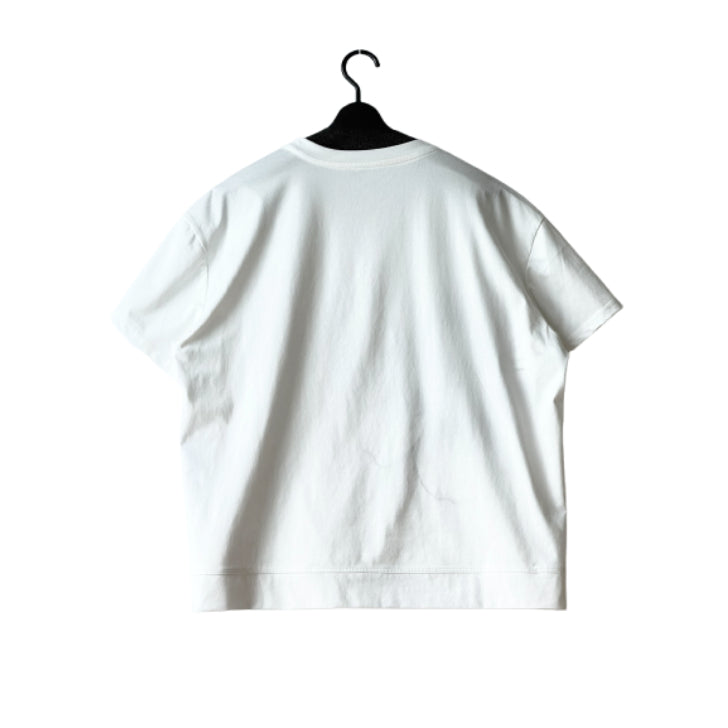 フラワーステッチ アシンメトリー Tシャツ BPS-26676 [Bell Pony]