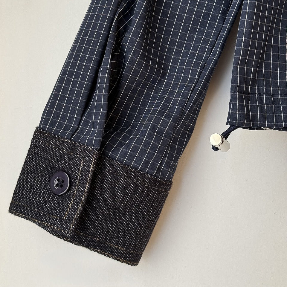 Gジャン風 切り替え デニムシャツ BPS-26027 [Bell Pony]