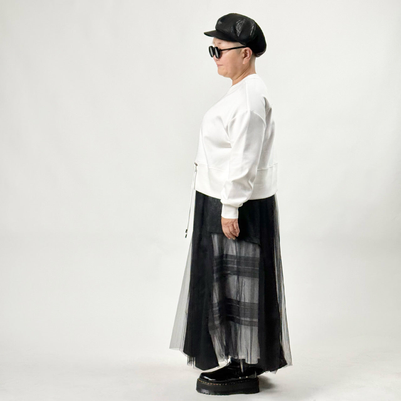 チュール2枚重ね ロングスカート BPS-26030  [Bell Pony]