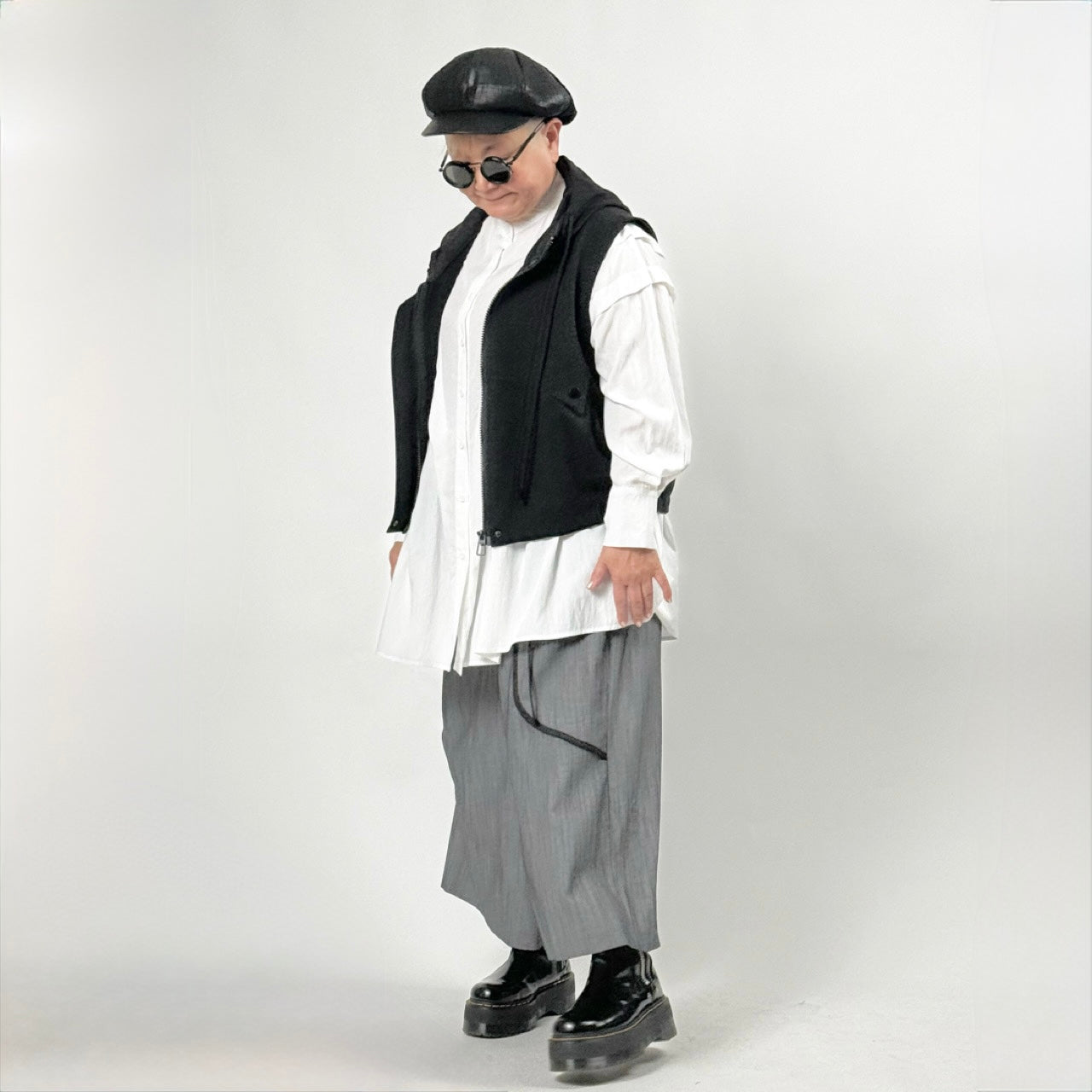 ジップデザイン フード付き ベスト BPS-26145 [Bell Pony]