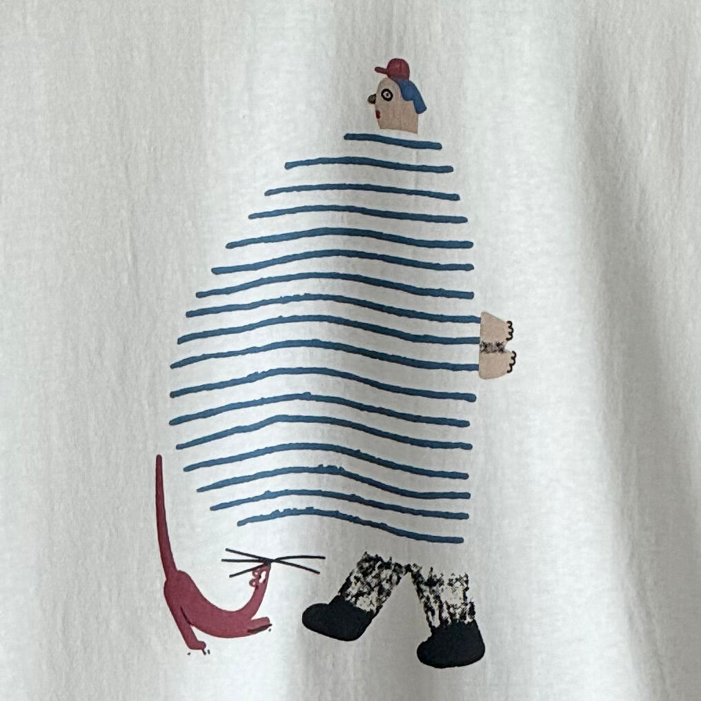 ユニークイラストプリント Tシャツ 半袖 BPS-25532 [Bell Pony]