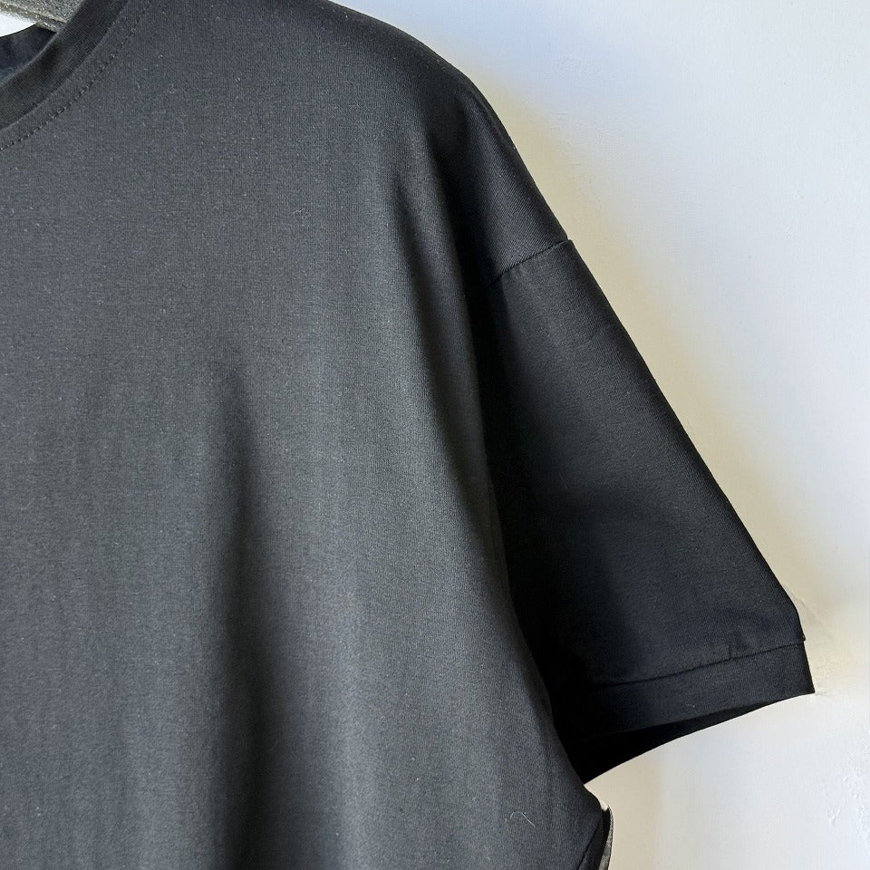 バックチュール ドット柄 フレアデザインTシャツ BPS-26644 [Bell Pony]
