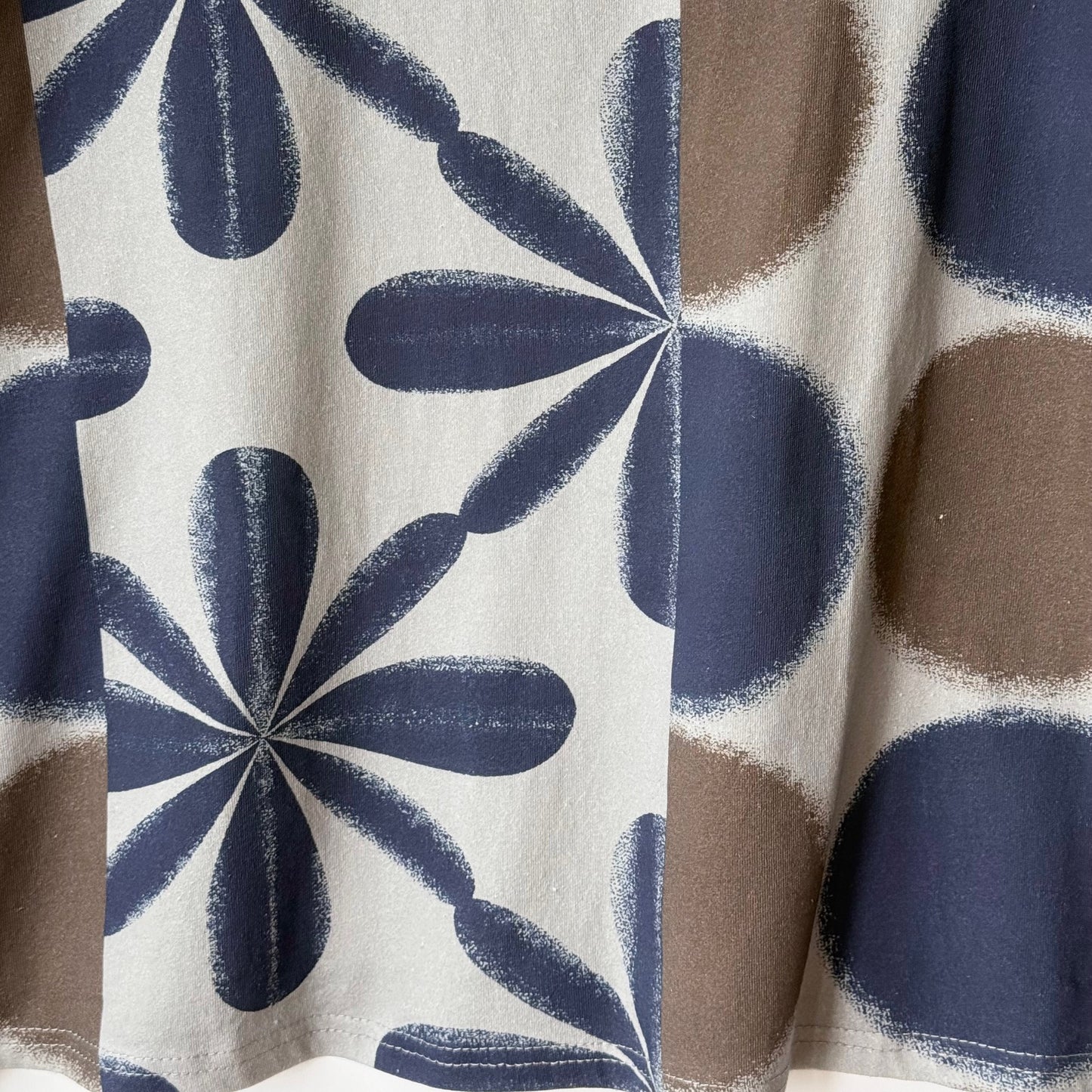 ドット×フラワープリント ロングTシャツ BPA-25268 [Bell Pony]