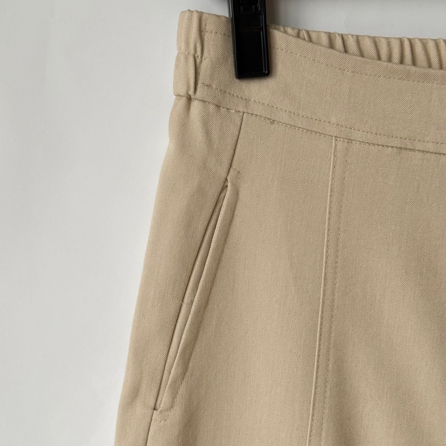 同色切り替え カーブデザイン ワイドパンツ BPA-25200 [Bell Pony]