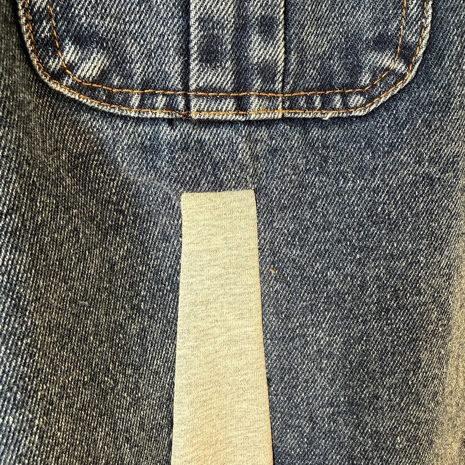 バイカラー異素材切替 ジャージ×デニムスカート BPS-26171 [Bell Pony]