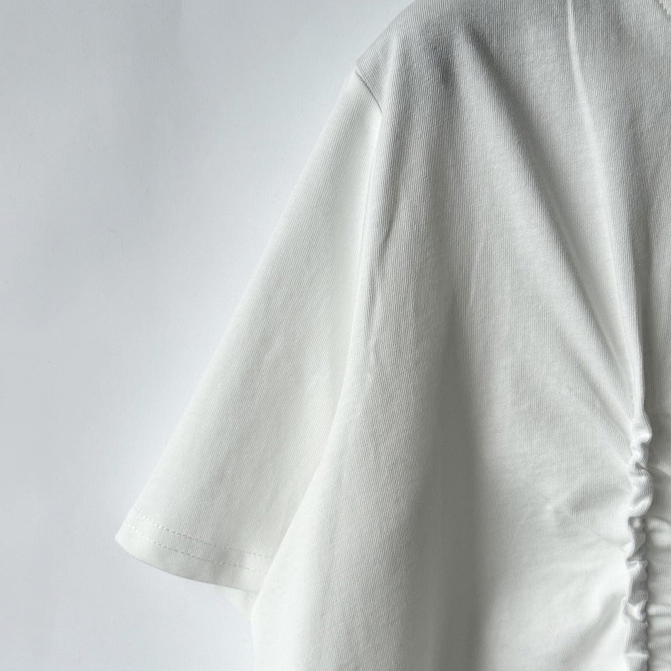 ギャザーデザイン Tシャツ BPS-26635 [Bell Pony]