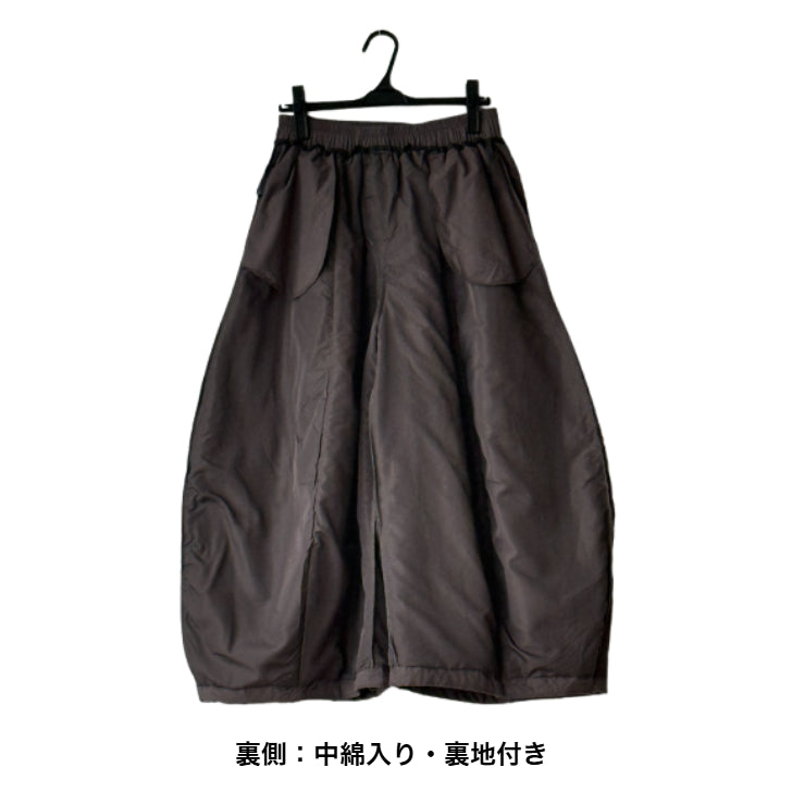 切り替えキルティングワイドパンツ BPW-25647 [Bell Pony]