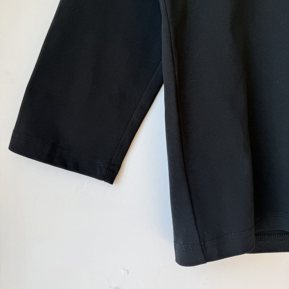 アシンメトリー配色切替 ロングTシャツ BPS-26046 [Bell Pony]