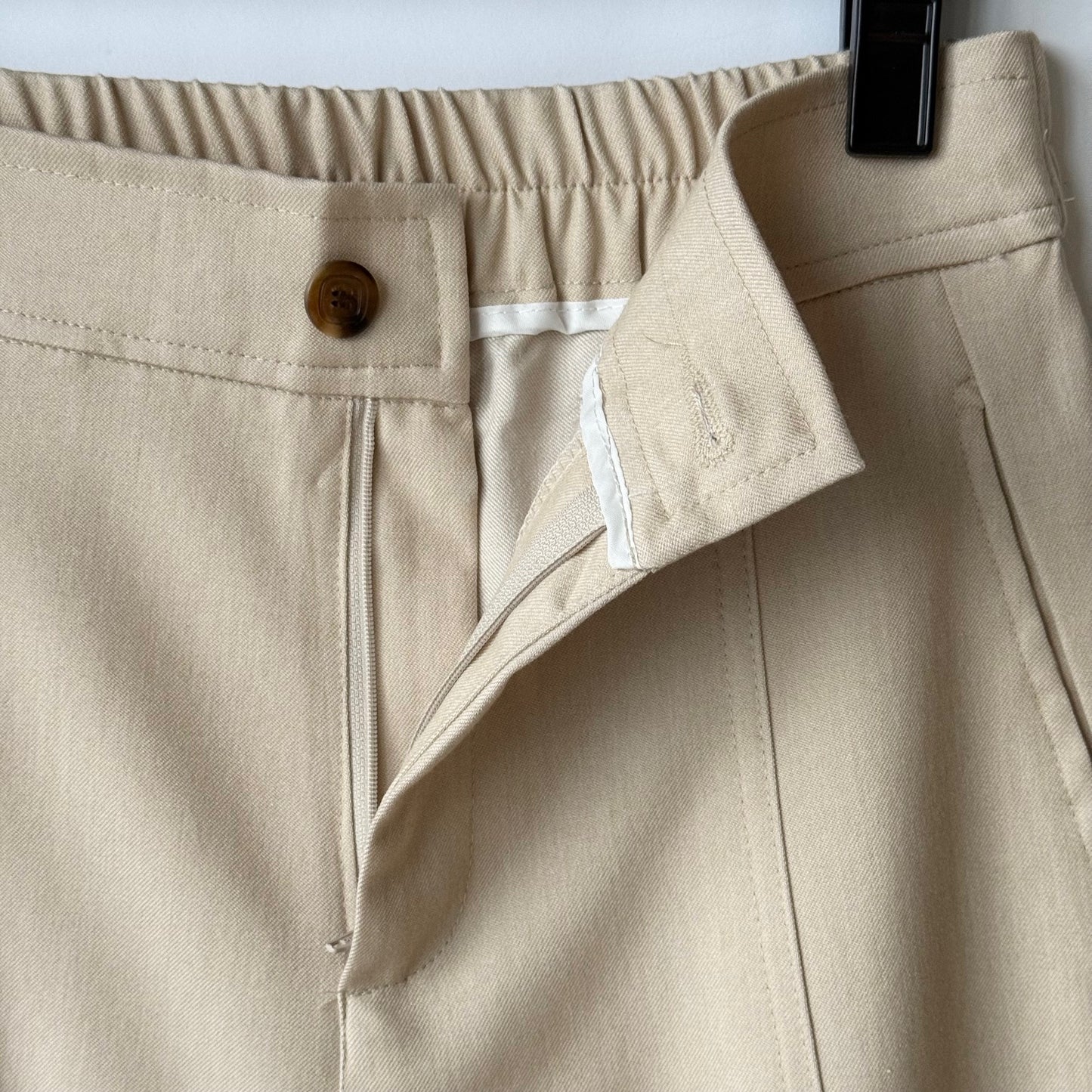 同色切り替え カーブデザイン ワイドパンツ BPA-25200 [Bell Pony]