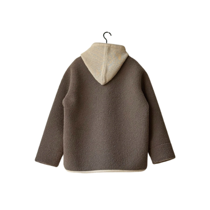 フード付き 異素材切替 ボアジャケット BPW-25587 [Bell Pony]