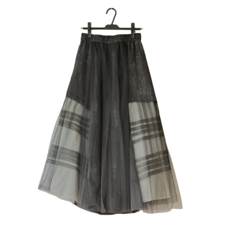 チュール2枚重ね ロングスカート BPS-26030  [Bell Pony]