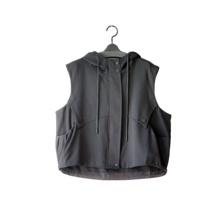 ジップデザイン フード付き ベスト BPS-26145 [Bell Pony]