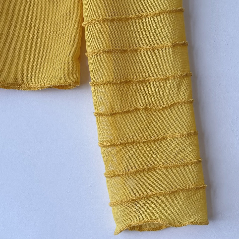 チュールメローデザイン ハイネック シアーインナー BPS-26217 [Bell Pony]