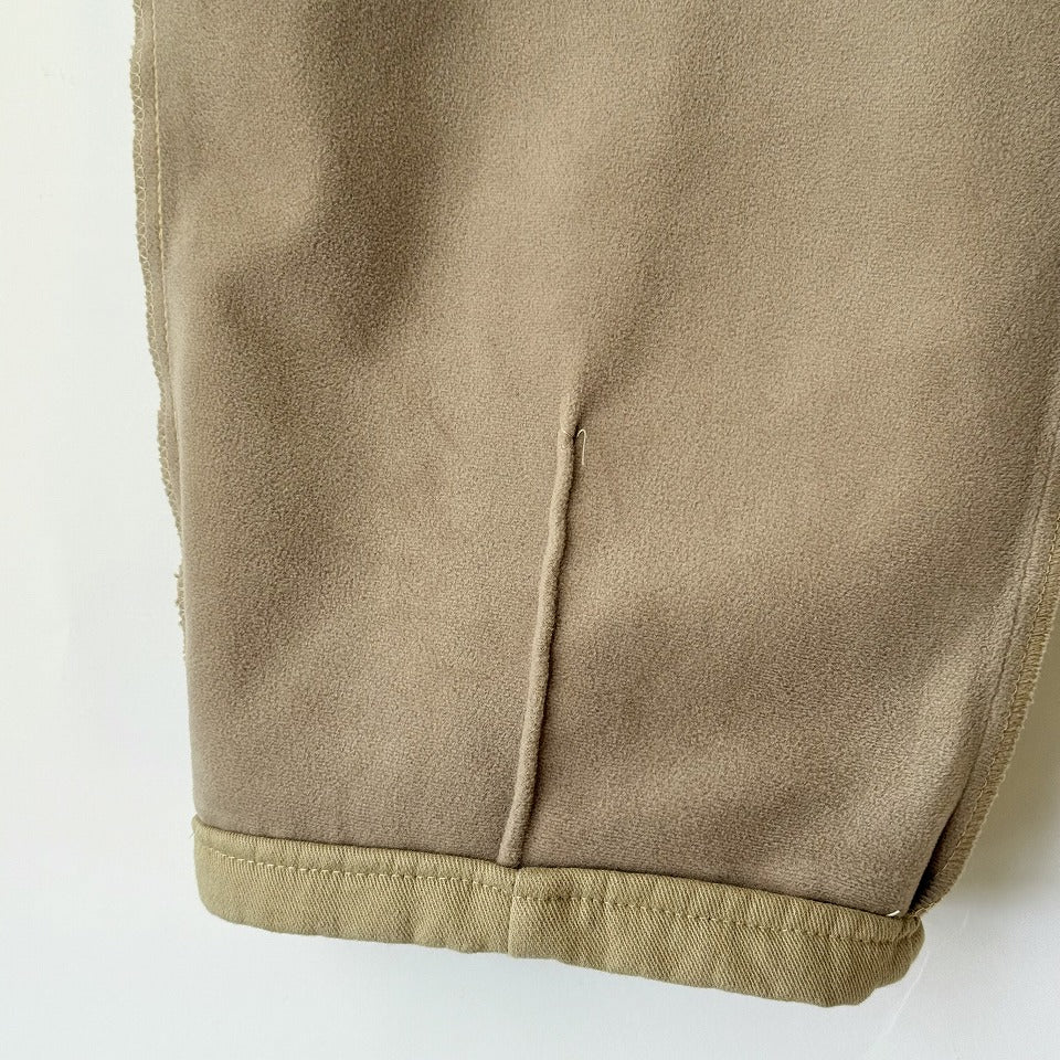 フロントダーツ入り 裏起毛 ワイドパンツ BPW-25683 [Bell Pony]