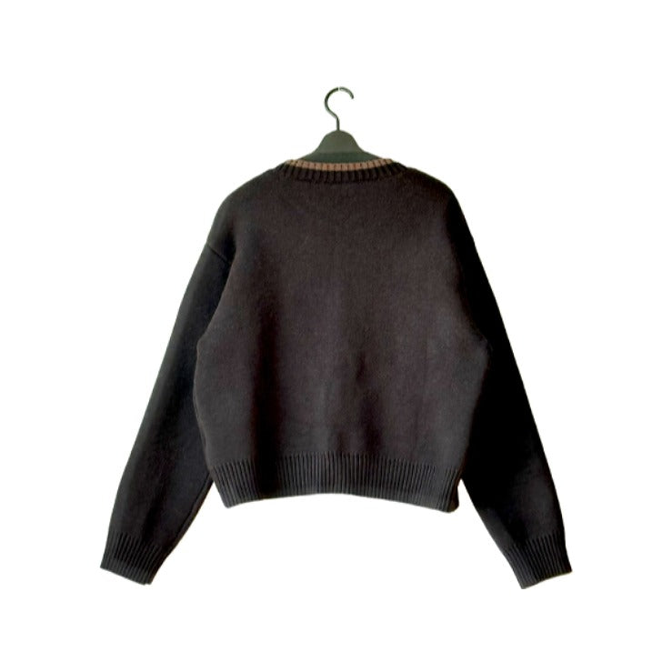 ペンギン刺繍 前開きニットカーディガン BPW-25900 [Bell Pony]