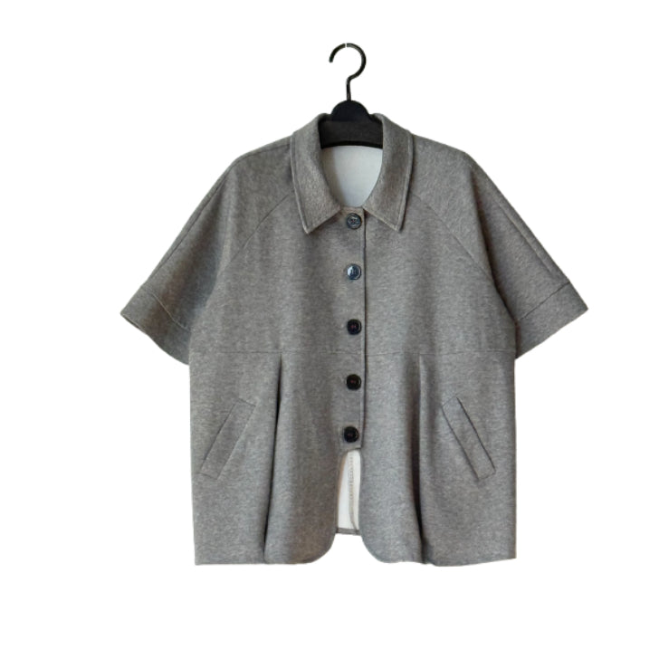 シャツジャケット 五分袖 BPS-26190 [Bell Pony]