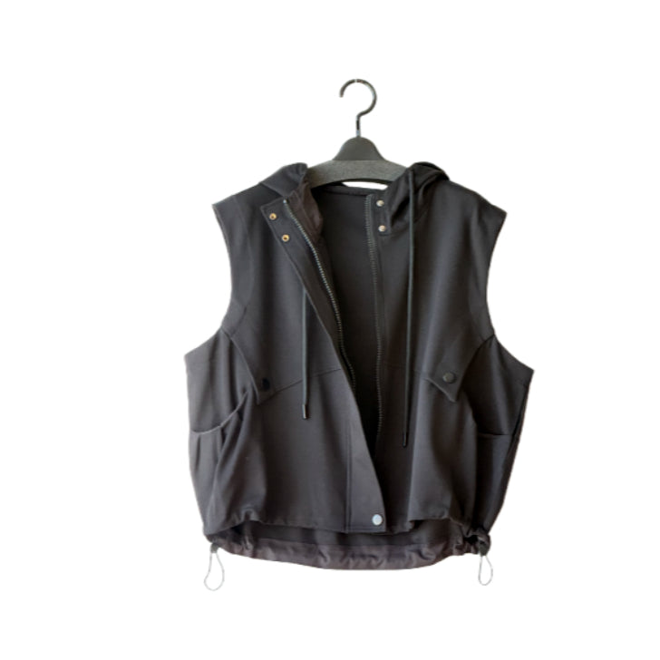 ジップデザイン フード付き ベスト BPS-26145 [Bell Pony]