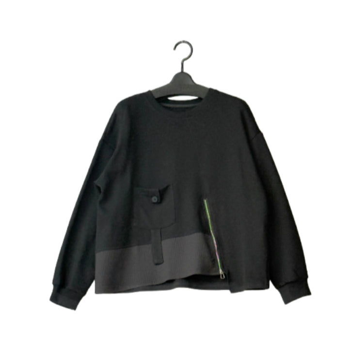 アシンメトリー切替 プルオーバー ポケット付き BPA-25123（正：BPA-25120） [Bell Pony]