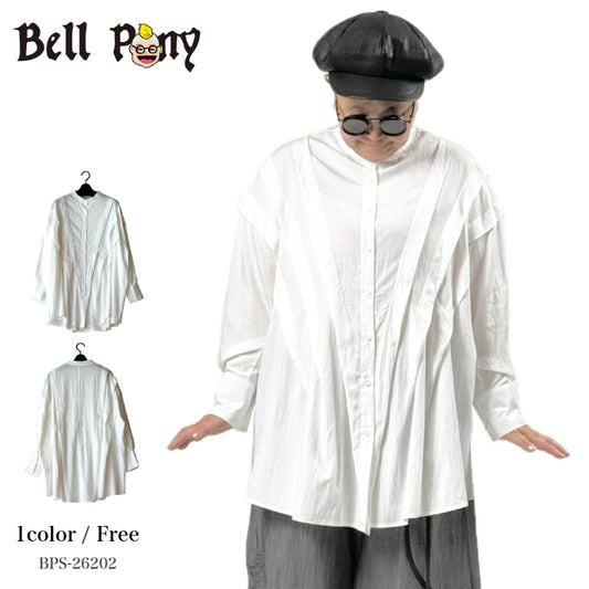 タックデザイン ロングシャツ BPS-26202  [Bell Pony]